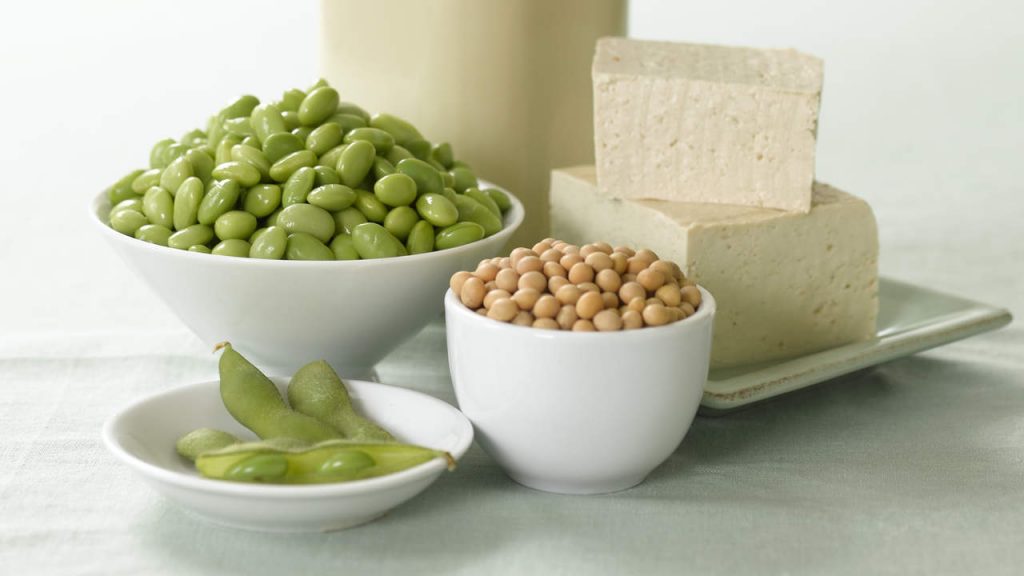 Variety of soy products