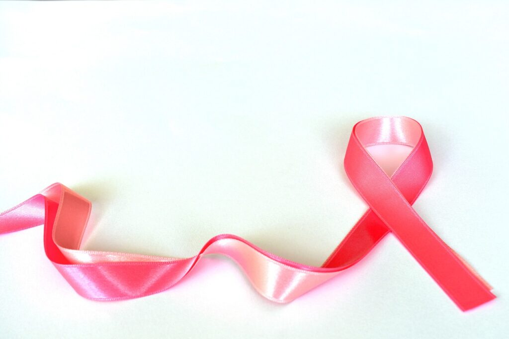 Pink Ribbon signifying breast cancer awareness