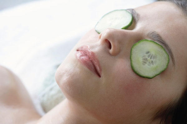 Cucumber helps replenish skin-cells