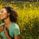 Happy Woman in Meadow