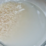 washed rice