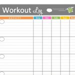 Free Printable Workout Schedule Blank Calendar Printing