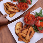 Plantain and sauce