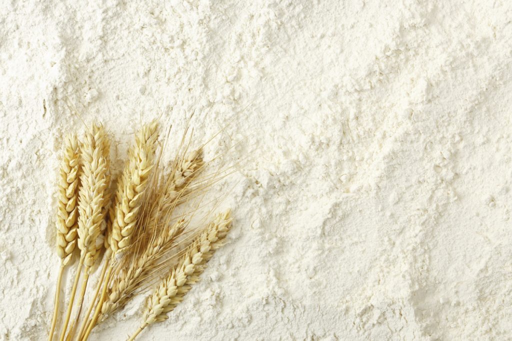Whole organic wheat flour as a natural beauty product