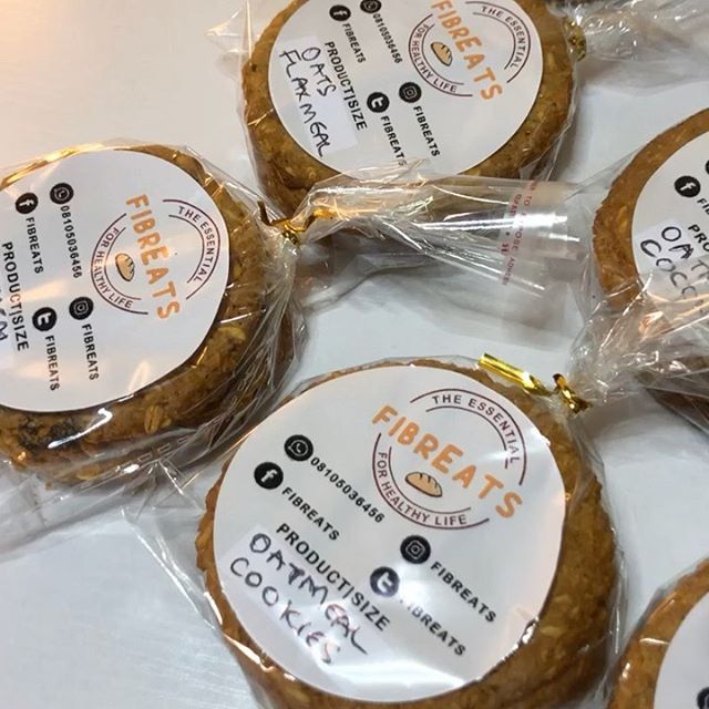 Oatmeal cookies from Fibre eats