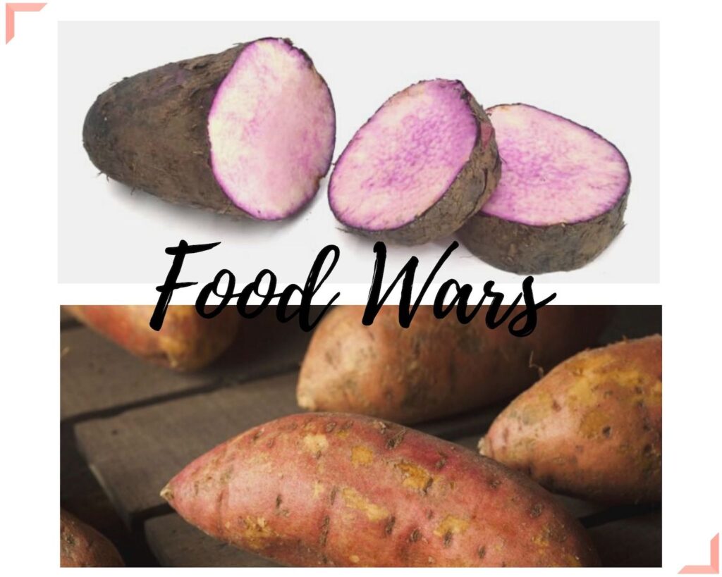 Food Wars, yam and sweet potato