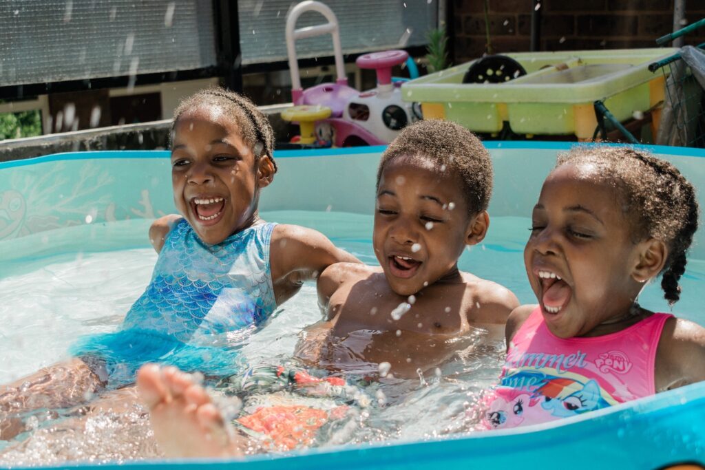 Kids Playing in Water