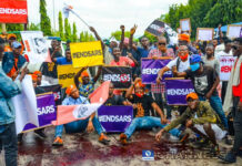 Protesters in Nigeria