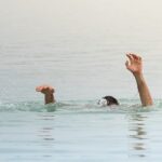 A man drowning