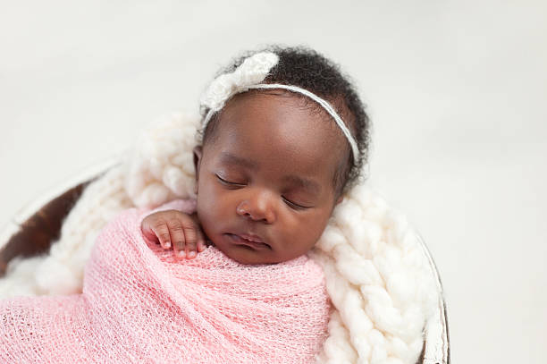 Image of a sleeping baby girl