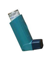 Image showing an inhaler used to treat asthma  on a short term basis
