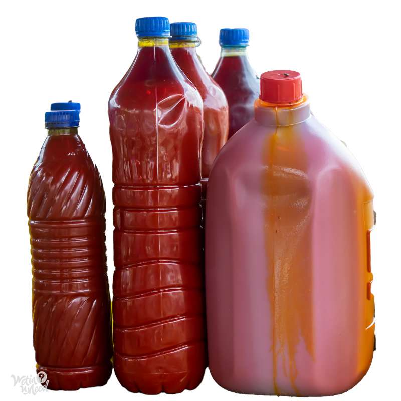palm oil bottles