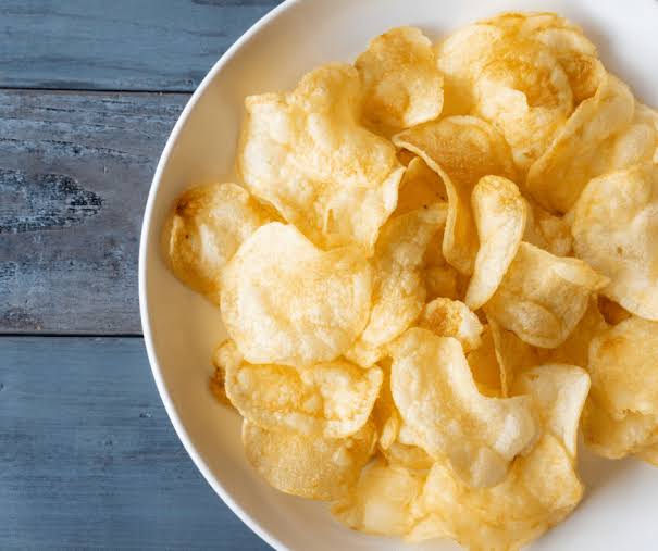 Potato chips, low budget food
