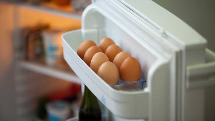 Eggs in refrigerator
