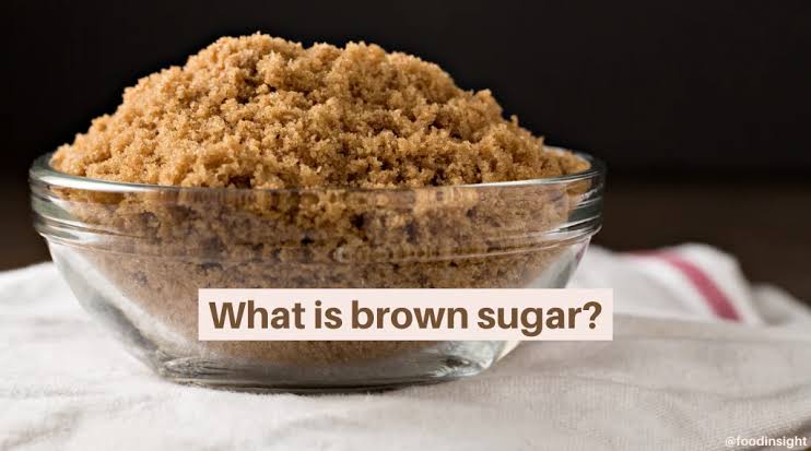 Brown sugar A type of slightly refined sugar
