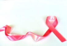 Pink Ribbon signifying breast cancer awareness