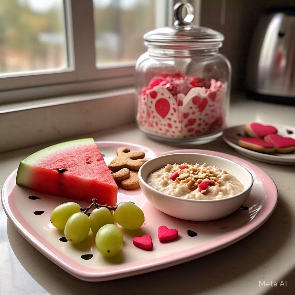 A plate showing best foods for a healthy heart